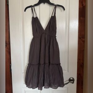 Dark purple dress